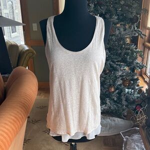 Essentials from Neiman Marcus Cream Tank Top